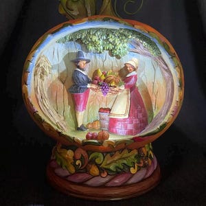 Jim Shore &quot;Blessings Of The Harvest&quot; Lighted Figurine