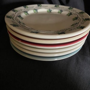 Syracuse Bread & Butter Plates Assorted Patterns