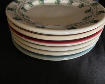 Syracuse Bread & Butter Plates Assorted Patterns