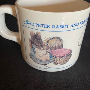 Vintage Peter Rabbit and Friends Melamine Cup