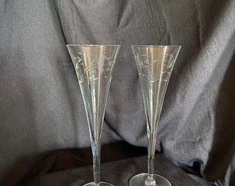 Princess House Crystal Heritage Stemware Fluted Champagne