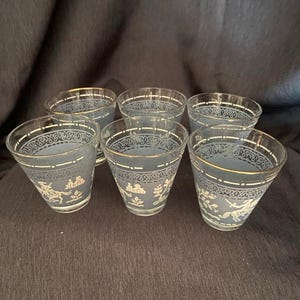 Hazel Atlas Wedgwood Blue Arabian Knights Glasses
