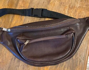 cowhide fanny pack