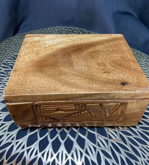 Hand Carved Wooden Box - image 9