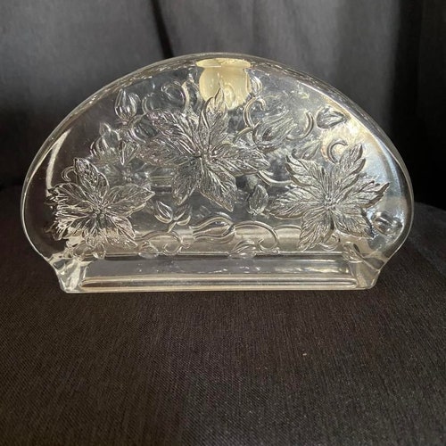 2 Princess House Crystal Buffet Silverware Caddies Holder Etsy