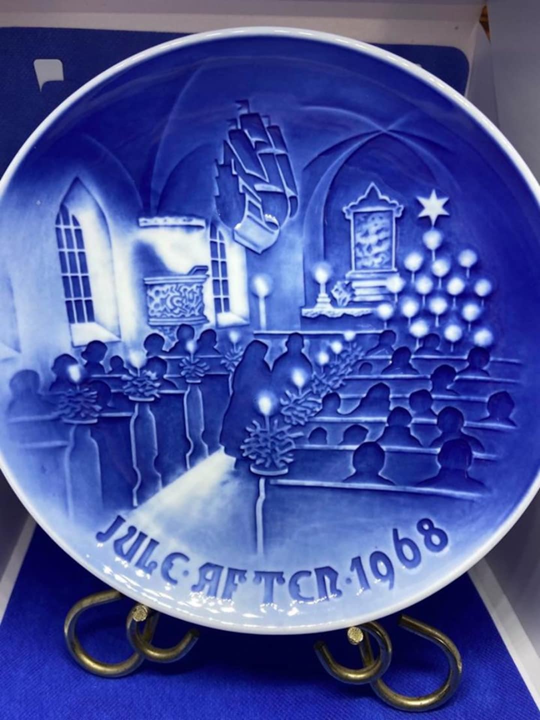 B&G Denmark Collectible Christmas Plates 19681969 Etsy