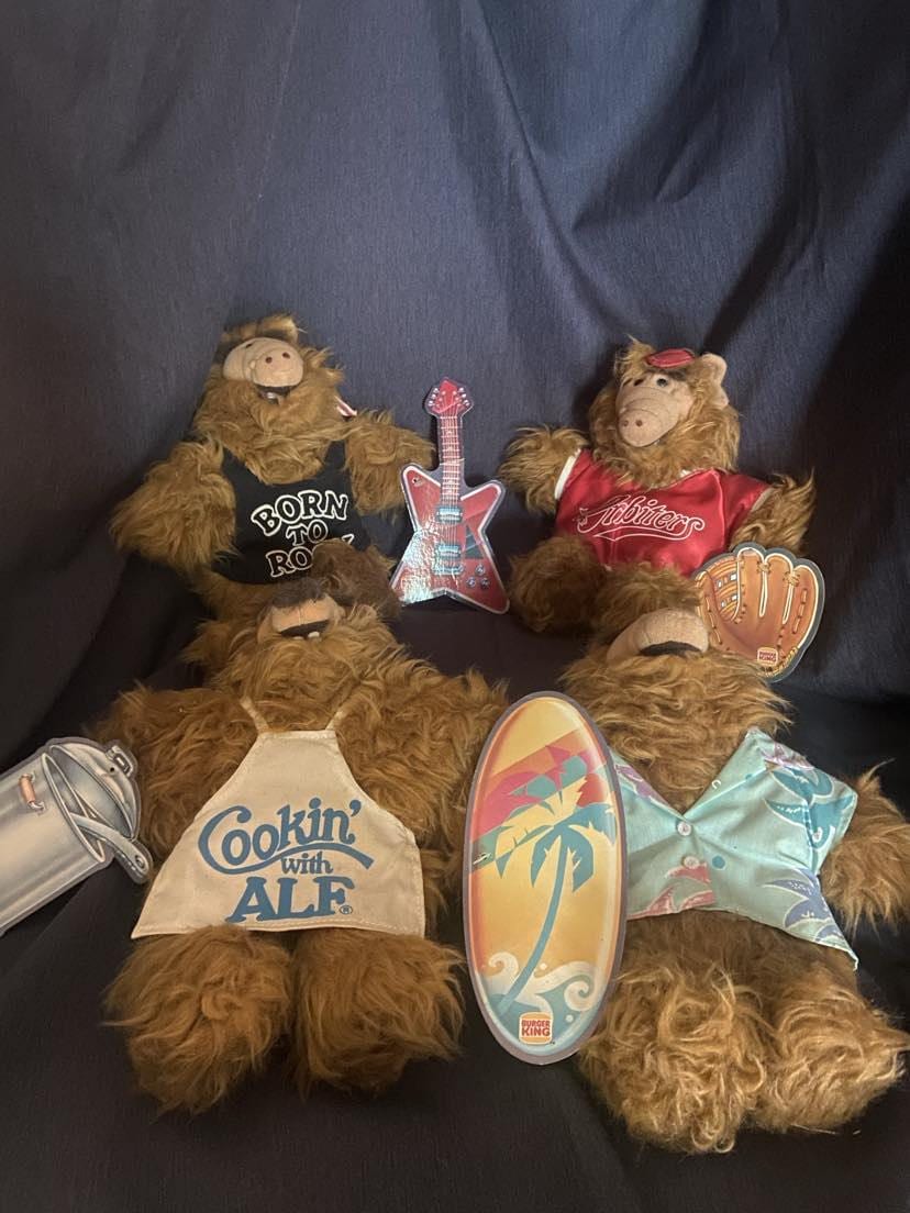ALF アルフ バーガーキング ぬいぐるみ 4種Burger kingビンテージ ALF アルフ バーガーキング ぬいぐるみ 4種Burger king