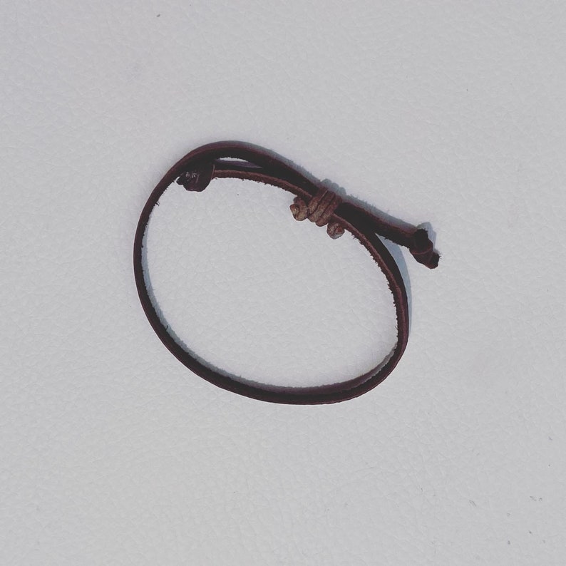 Sliding Knot Leather Bracelet Etsy