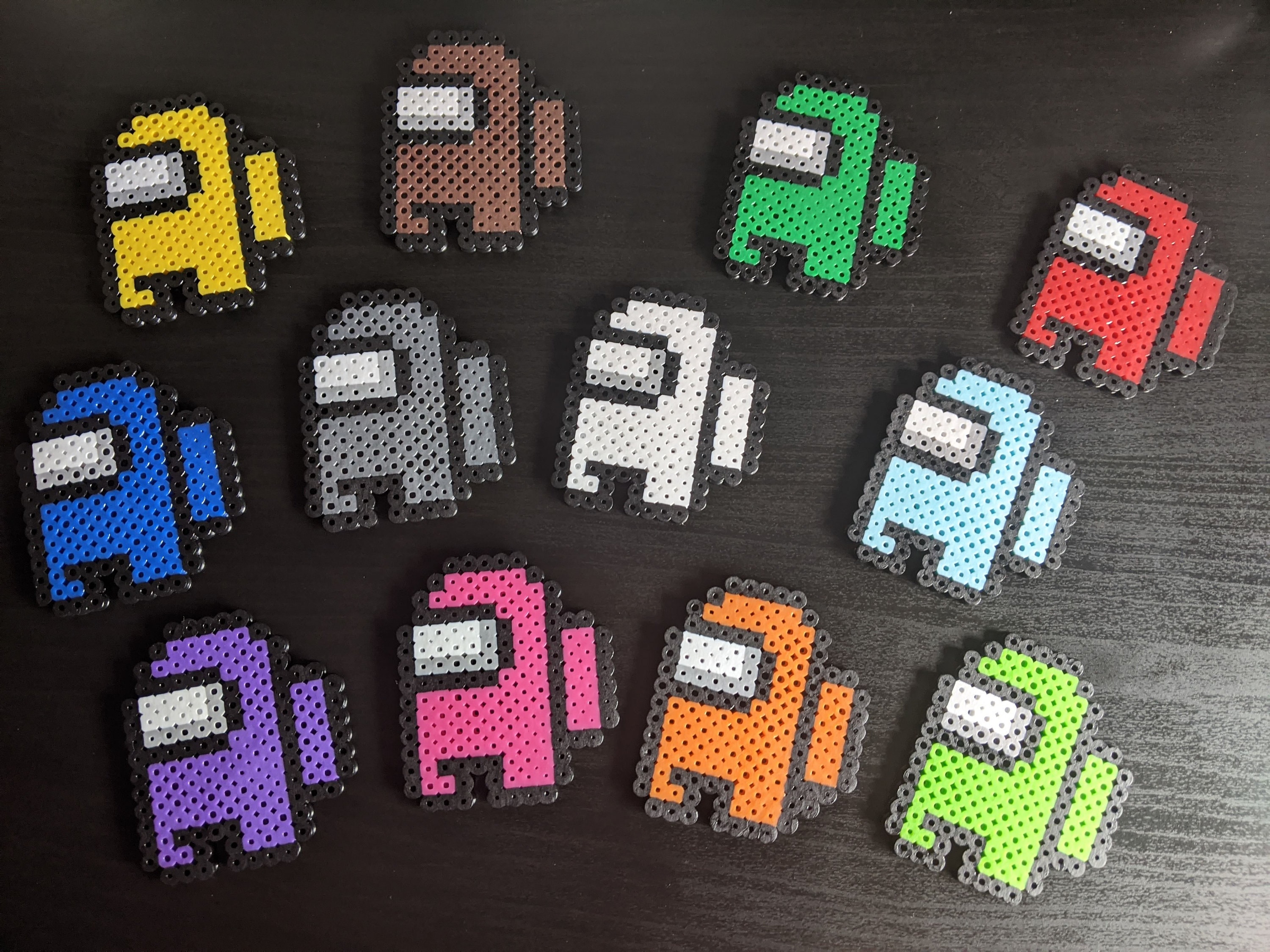 Hats Among Us Character Beads Bead Art Among Us Perler Beads With