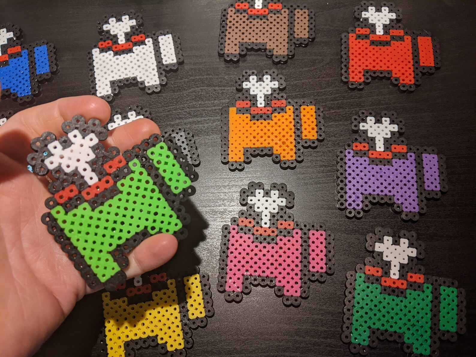 Among Us Dead HalfBody Gaming Inspired Fuse Beads Etsy