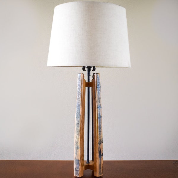 Bourbon Barrel Stave Lamp
