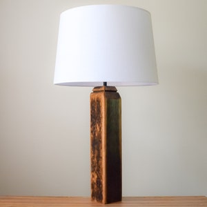 Bourbon Barrel Stave Pillar Lamp