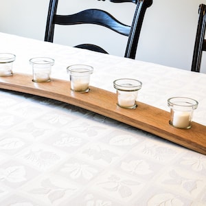 Bourbon Barrel Full Stave Candle Holder