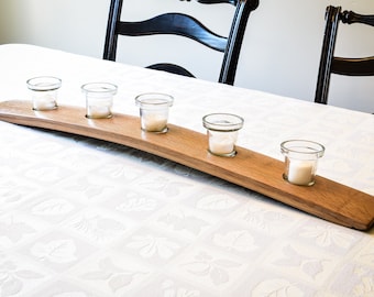 Bourbon Barrel Full Stave Candle Holder