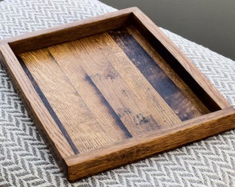 Bourbon Barrel Serving Tray