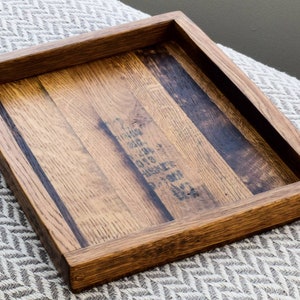 Bourbon Barrel Serving Tray