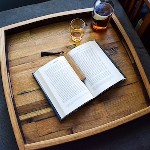 Bourbon Barrel Ottoman Tray