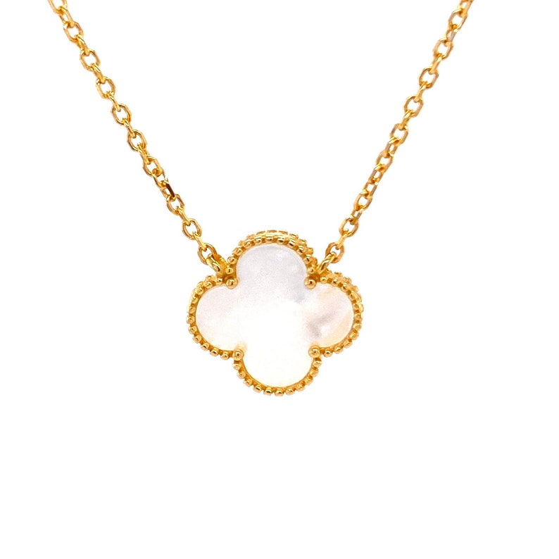 Single Clover Necklace 4 Leaf Clover Necklace Clover Gifts - Etsy