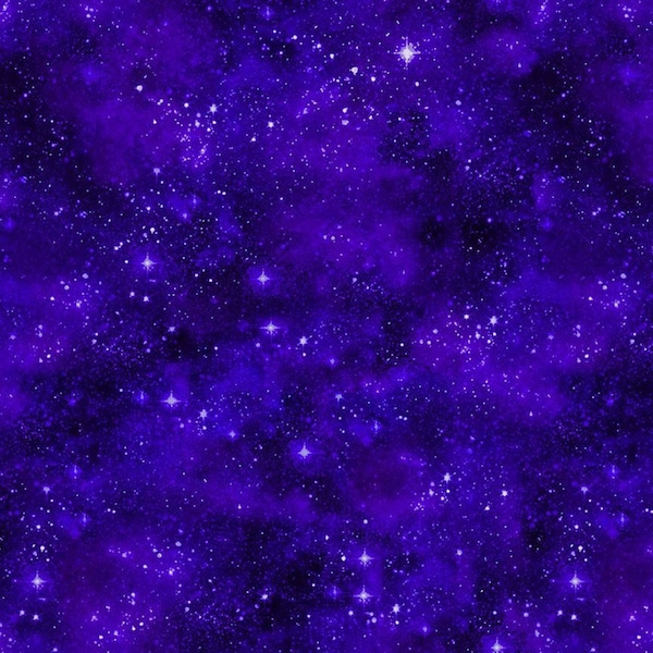 VENTE Starry Night Fantasy - trésors intemporels - Collection papillons cosmique - espace-CD1839 violet tissu par mètre