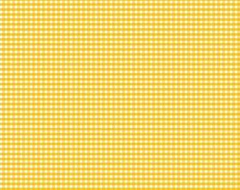 SALE 1/8&quot; Small Gingham Mustard - Gingham Collection - Riley Blake Designs Fabric - C440-MUSTARD