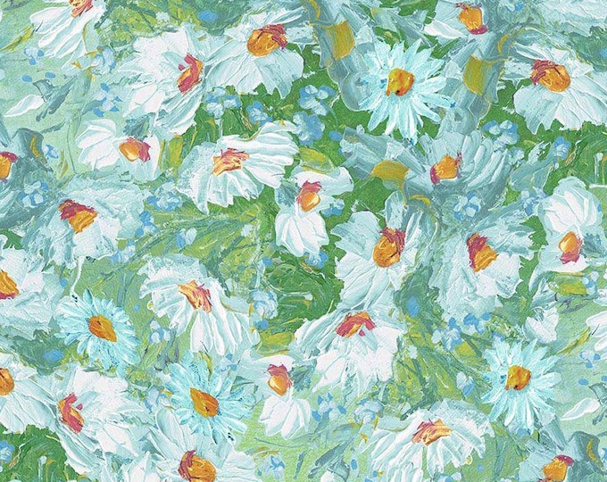 SALE Painted Daisy Floral - Timeless Treasures - Impression Collection ...
