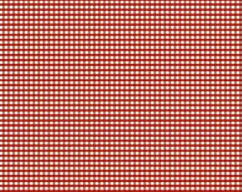 SALE 1/8&quot; Small Gingham Barn Red - Gingham Collection - Riley Blake Designs Fabric - C440-BARNRED