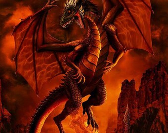 SALE Dragon Fire Panel 24