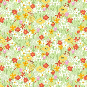 SALE  Meadow - Dear Stella Designs - Animal Farm Collection - 100% Cotton - STELLA-2037 REED