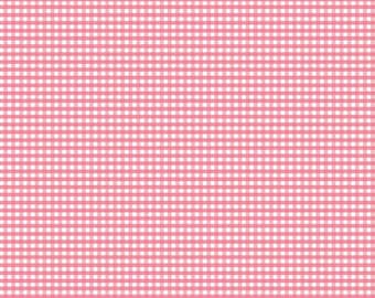 SALE 1/8&quot; Small Gingham Sugar Pink - Gingham Collection - Riley Blake Designs Fabric - C440-SUGARPINK