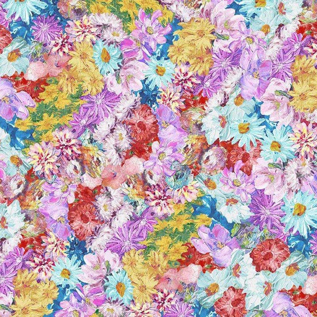 SALE Packed Multi Floral - Timeless Treasures - Impression Collection ...