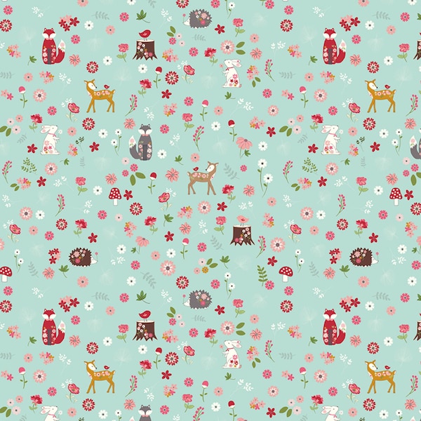 SALE  Forest Friends Enchanted Meadow - Songbird - Design by Beverly McCullough - Riley Blake Designs Fabric - C11551 Songbird