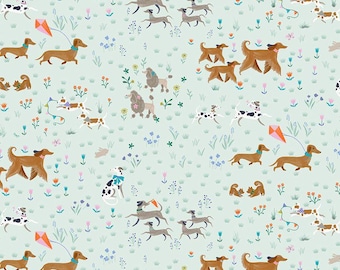 SALE Friends Fur-Ever - Dear Stella Designs - Ruff Day Collection - 100% Cotton - STELLA-D3028 MINT