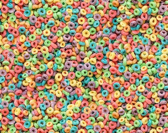 セール フルーツシリアル - タイムレス・トレジャーズ - ゴット・ザ・マンチーズと朝食は何？コレクション - FOOD-CD2997 マルチ 生地（1ヤードあたり）