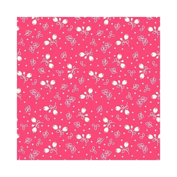 CLEARANCE Ditzy Floral - Pink - Glorious Garden Collection -  Quilting Treasures -  29643-P Fabric by the Yard
