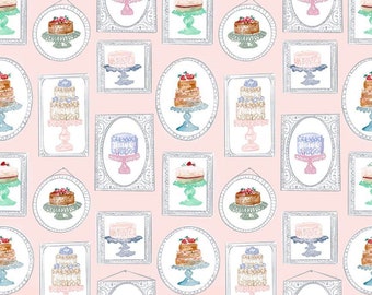 SALE Gateau Fat Quarter - Dear Stella Designs - Ma Belle Collection - 100% Cotton -STELLA-DCJ2573 BLUSH