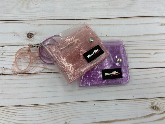 glitter jelly wallet