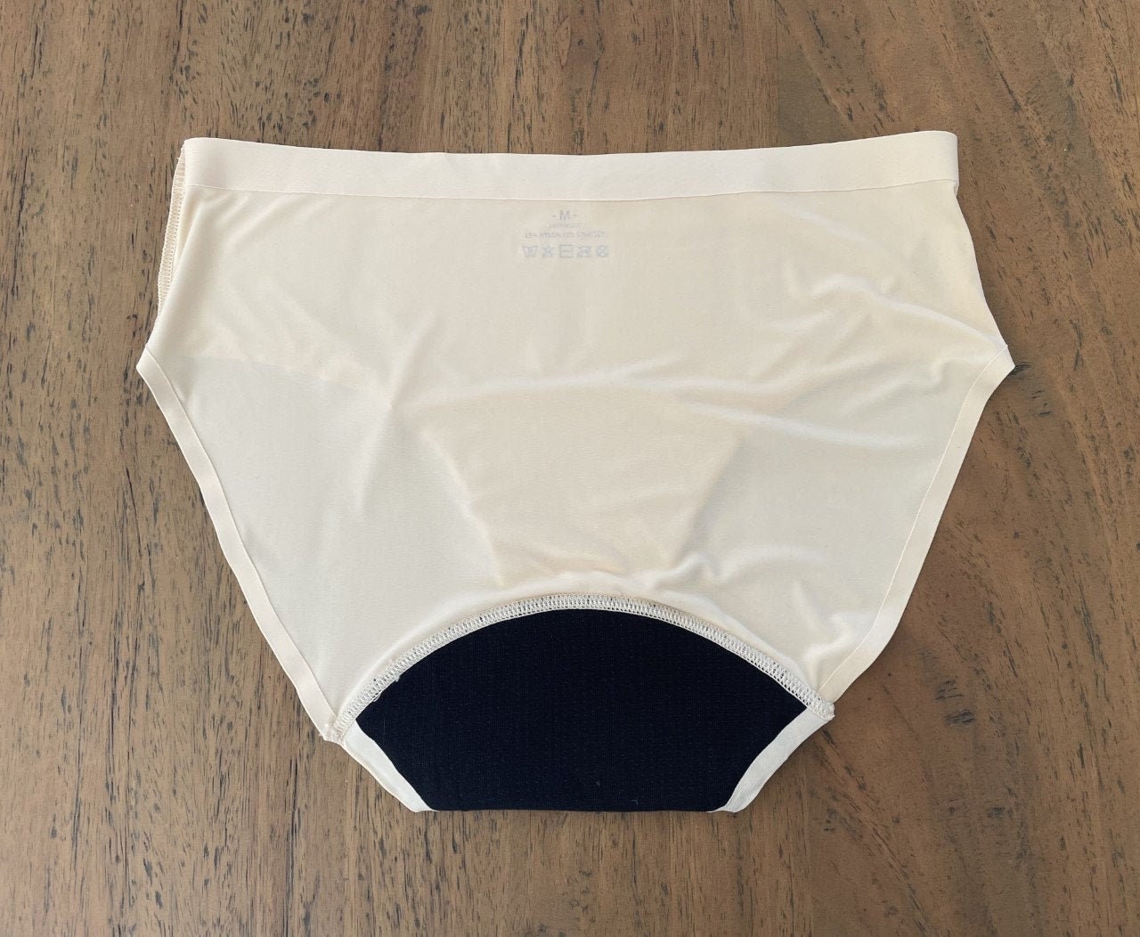 Culotte imperméable pour incontinence - Blanc uni - Taille M - Noir