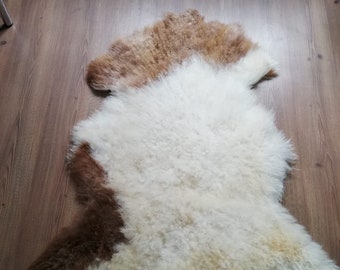 Natural sheepskin Genuine leather,Home Decor,Wool fur floor rug,Pattern Sheepskin Rug,100x70 cm