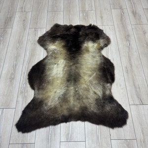 Natural Sheepskin Rug, Australian Sheepskin,Genuine Sheepskin,Sheepskin Throw,Soft Sheepskin, Fur Rug,Sheepskin Runner,chair cover,110x80 cm