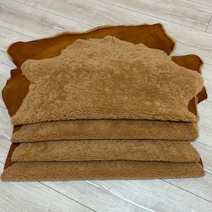 Genuine sheepskin ,upholstery leather, Dark camel ,Home Decor, short fur shearling sheepskin,curly sheepskin,chair cover,100x70 cm,3,3x2,3ft