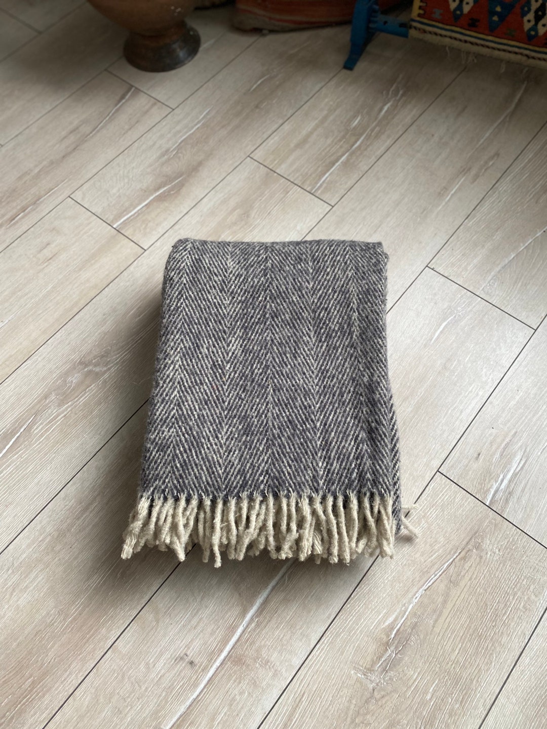 Natural Pure Wool Blanket, 100 Merino Wool, Soft Wool Blanket, Warm