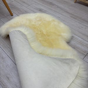 Medical Sheepskin, Australian Sheepskin Rug, Organic Shearling, Baby Underlay, Soft Bed Pad, Natural Sheepskin image 12