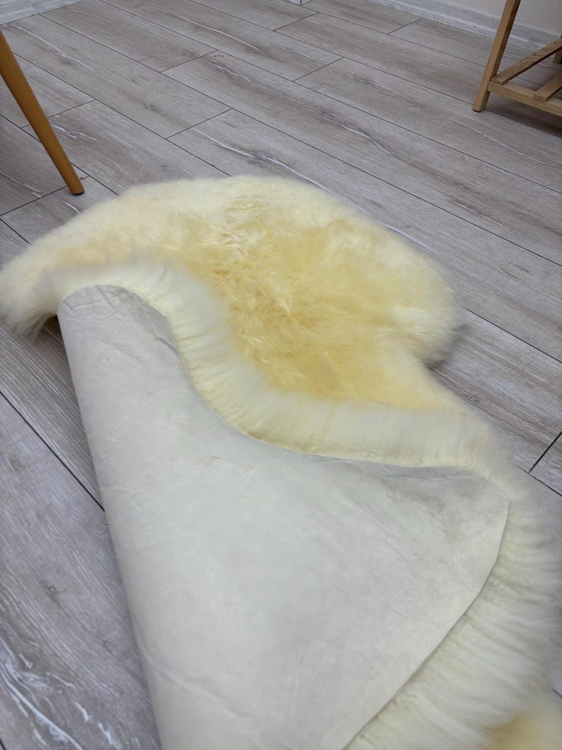 Medical Sheepskin, Australian Sheepskin Rug, Organic Shearling, Baby Underlay, Soft Bed Pad, Natural Sheepskin image 12
