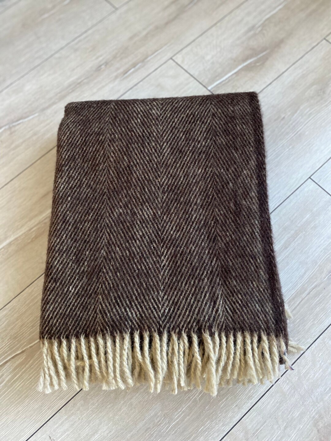 Natural Pure Wool Blanket, 100 Merino Wool, Soft Wool Blanket, Warm