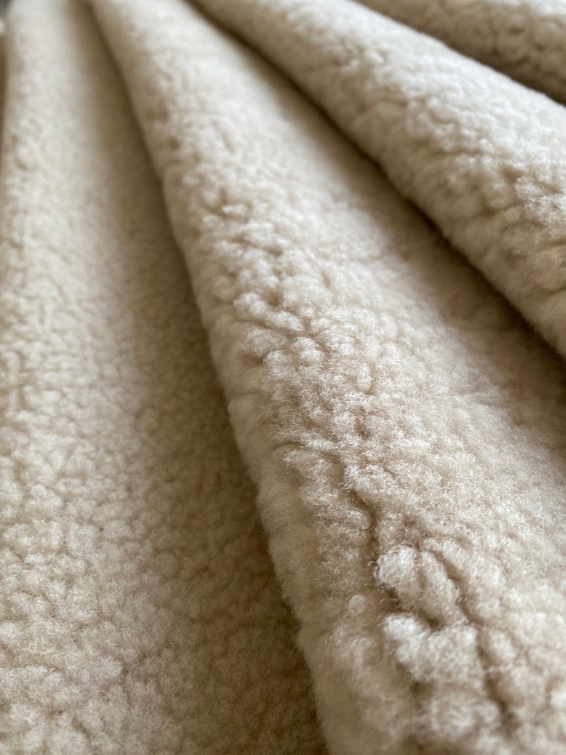 Genuine sheepskin rug, upholstery sheepskin, off white, short fur shearling, fur sheepskin, curly sheepskin, chair cover,3,3 x 2,3 ft image 3