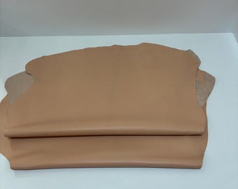 Powder Lambskin Leather Hides (2 pcs) - 12-14 Sqft