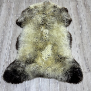 Natural Sheepskin Rug, Australian Sheepskin,Genuine Sheepskin,Sheepskin Throw,Soft Sheepskin, Fur Rug,Sheepskin Runner,chair cover,120x80 cm