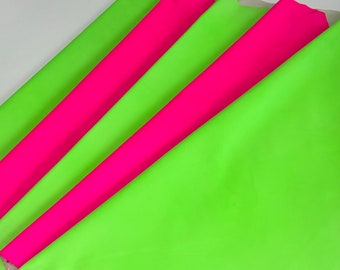 Premium Quality Neon Lambskin,Lamb leather,Soft thin leather,Lambskin Hide,5-6 Sgft, 35''x25'',Thick.04-05mm,Fluo colors neon sheep leather