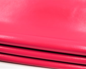 Premium Quality Lambskin,Pink Lamb leather,Soft thin leather,Lambskin Hide, 5-7 Sgft, 35''x25'', Thickness 05-06 mm