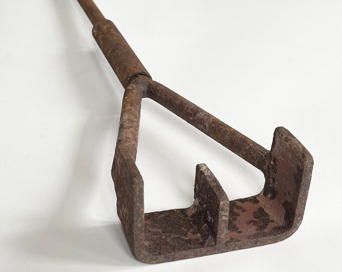 Hand Branding Iron Vintage Antique Primitive Heavy Cast Etsy